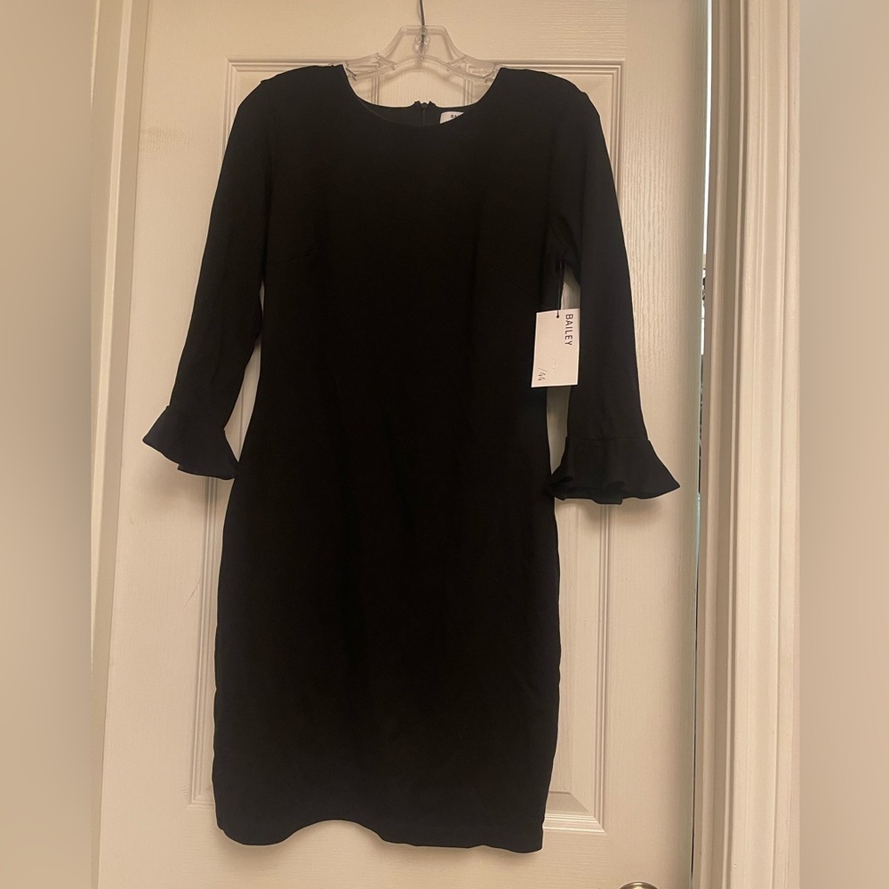 Bailey 44 Friends with Benefits Black Long Sleeve Dress, Size Medium NWT
